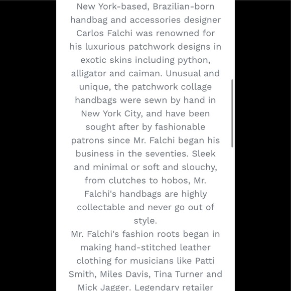 Chi by Carlos Falchi Leather Metallic Bag - Picture 15 of 16